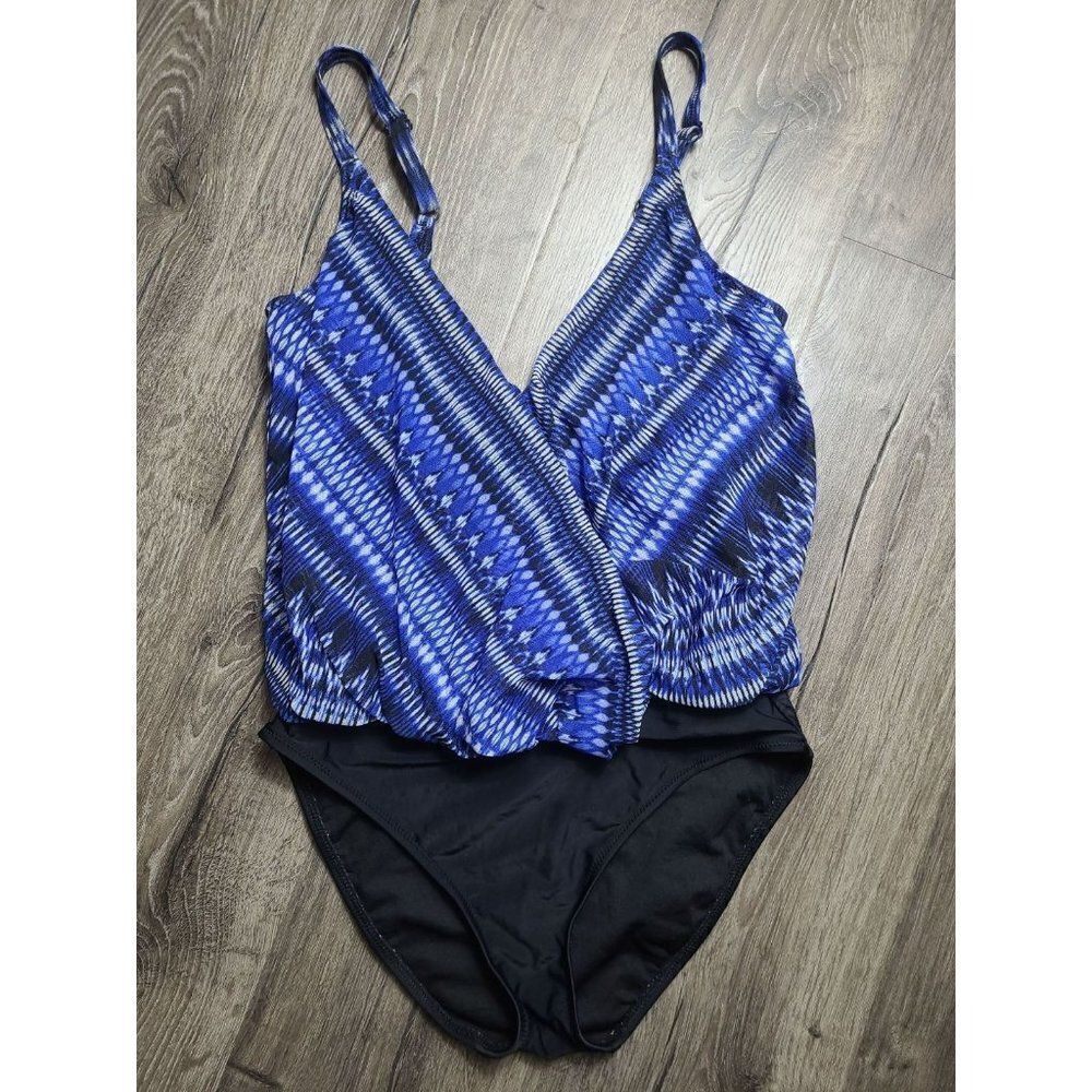 PROFILE by Gottex Slimming One Piece Swimsuit Size 10